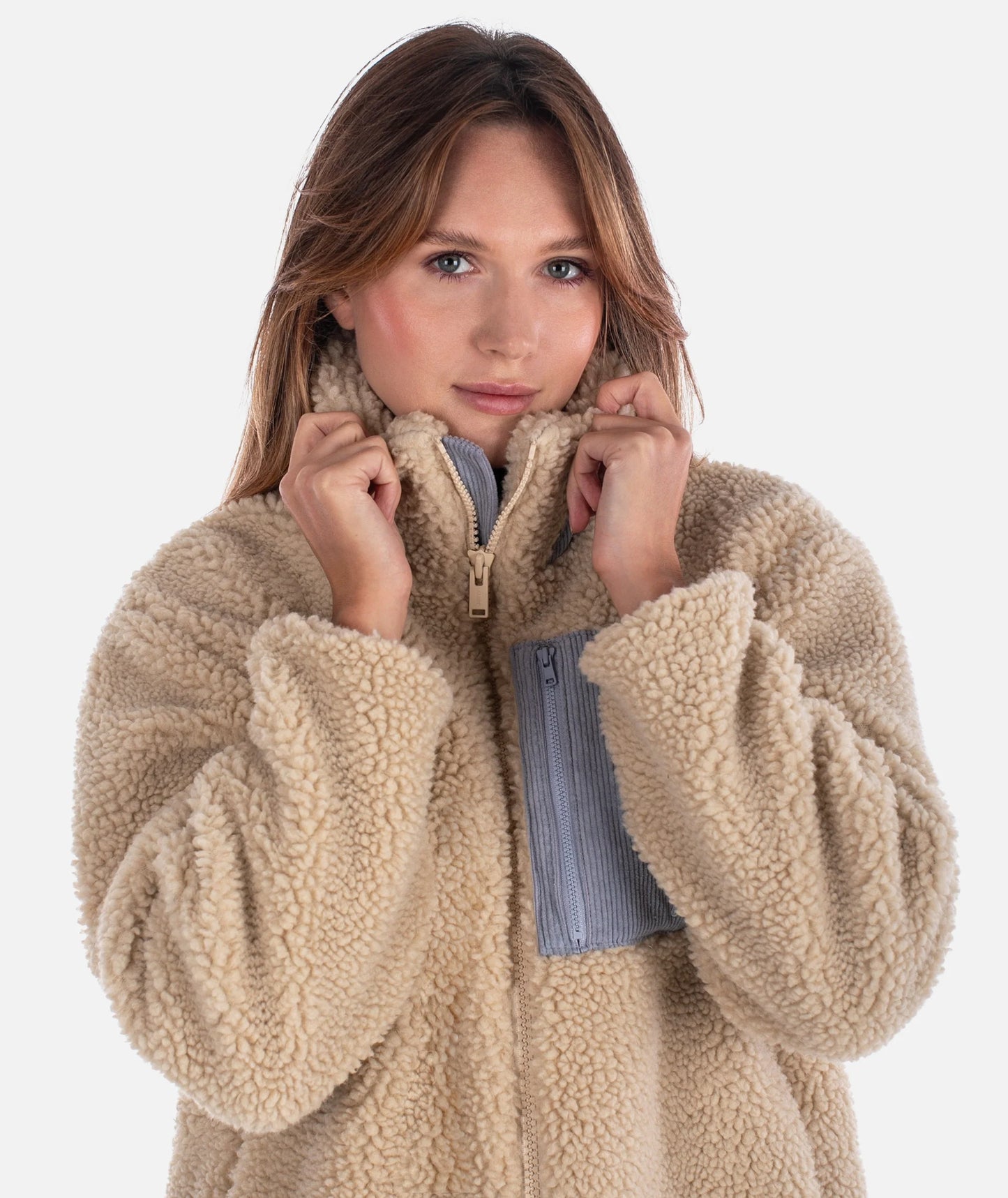 Cedar High Pile Fleece Jacket - Ivory