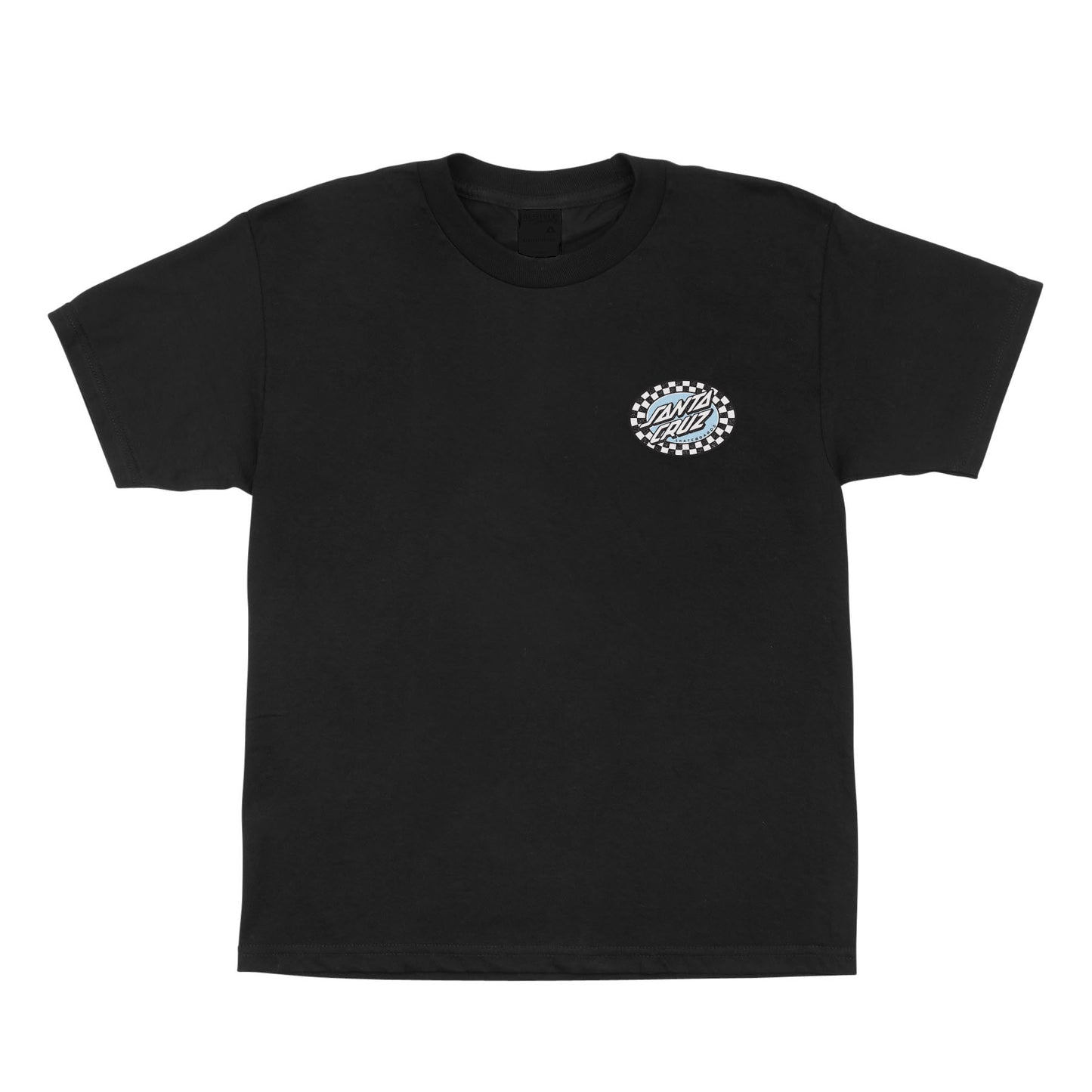 Santa Cruz Girls Check Oval Tee - Black