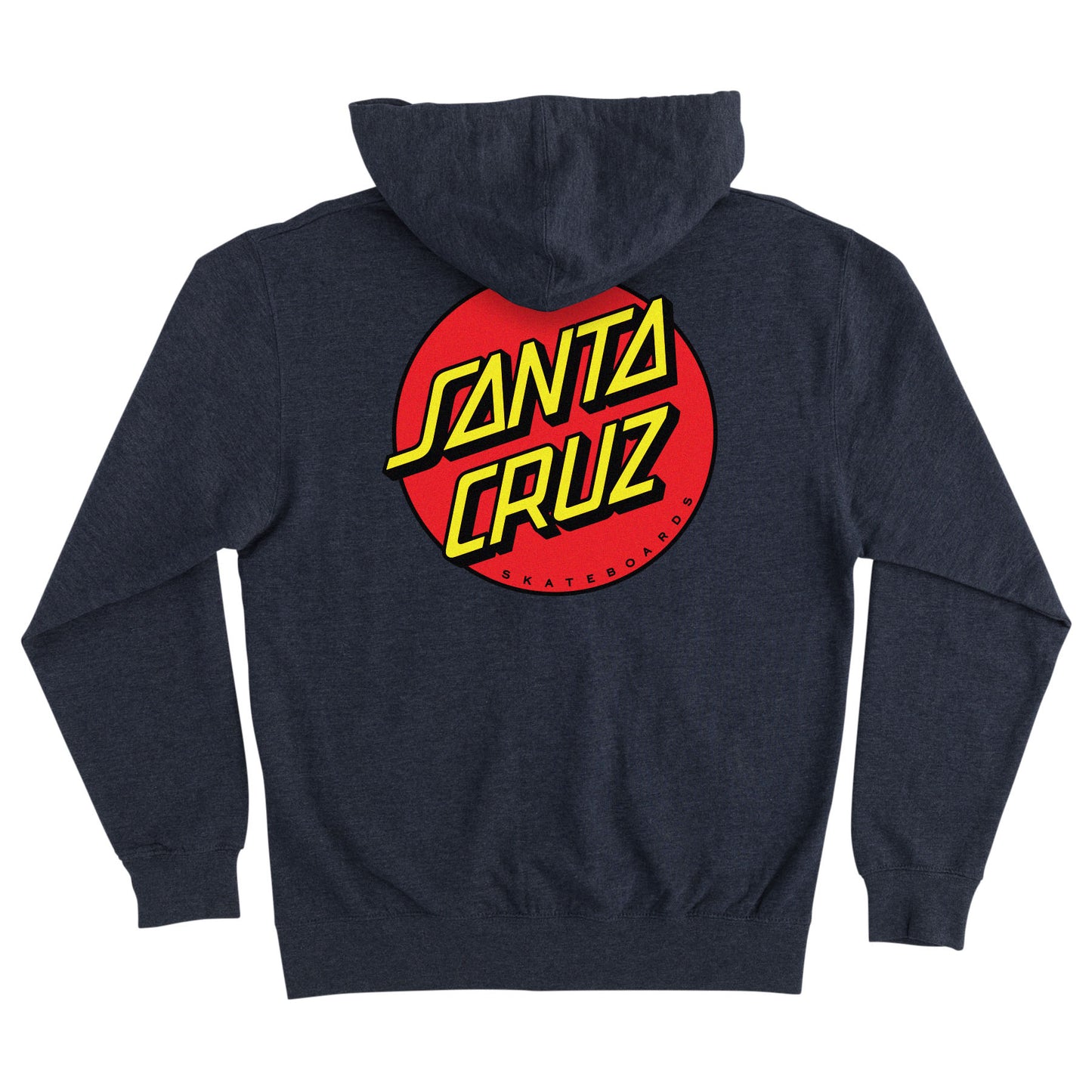 Santa Cruz Classic Dot Zip Hoodie - Navy Heather