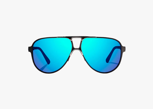 Clink Gun Metal Matte / Blue Mirror Polycarbonate