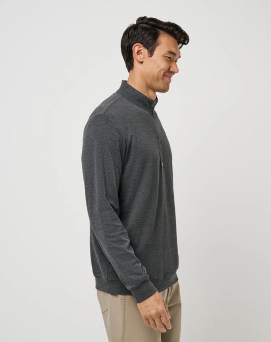 Cloud Sweater 1/4 Quarter Zip - Heather Black