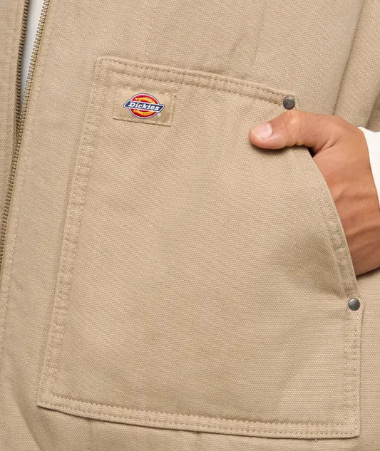 Dickies Men's Quilted Duck Vest - Desert Sand