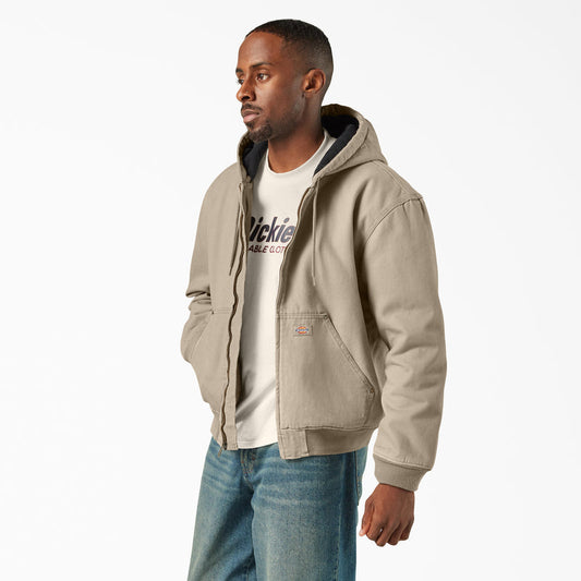 Dickies Men's Duck Hooded Jacket - Desert Sand
