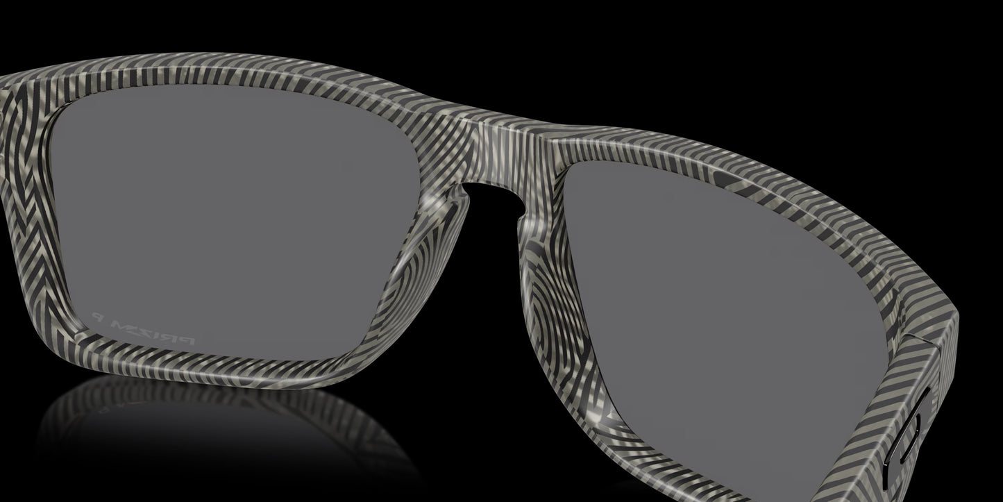 Holbrook XL Matte Grey Ink Fingerprint Frame w/ Prizm Black Polarized
