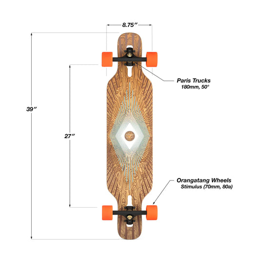 Loaded Tan Tien Longboard Complete - “Prism” Flex 1