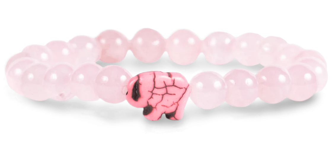 Fahlo Expedition Bracelet: Kenya Orchid Pink - Elephant