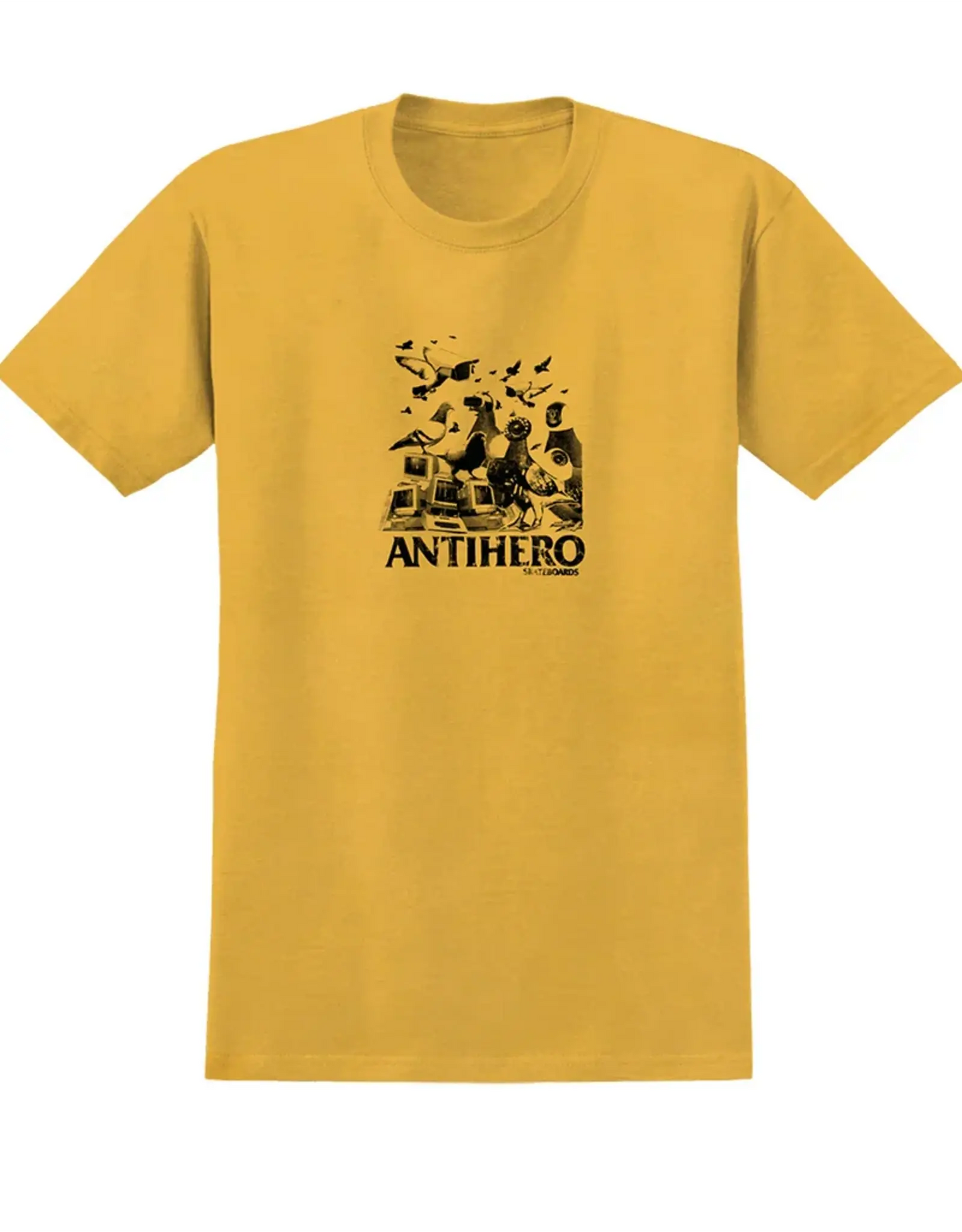 Antihero Pigeon Intelligence S/S Tee - Mustard