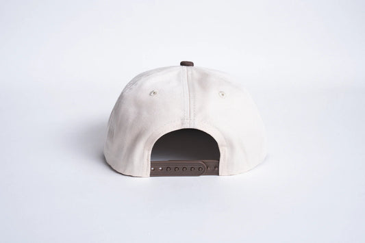 Autumn Twill Five Panel Snapback - Natural