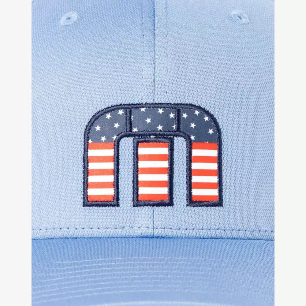 Flag Dad Eco Snapback Hat - Quiet Harbor Blue