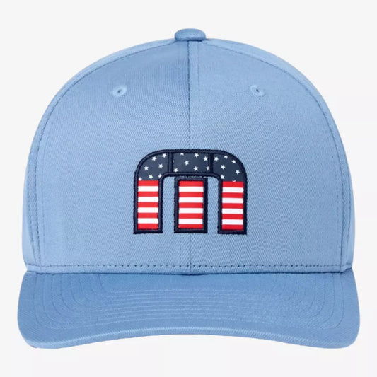 Flag Dad Eco Snapback Hat - Quiet Harbor Blue