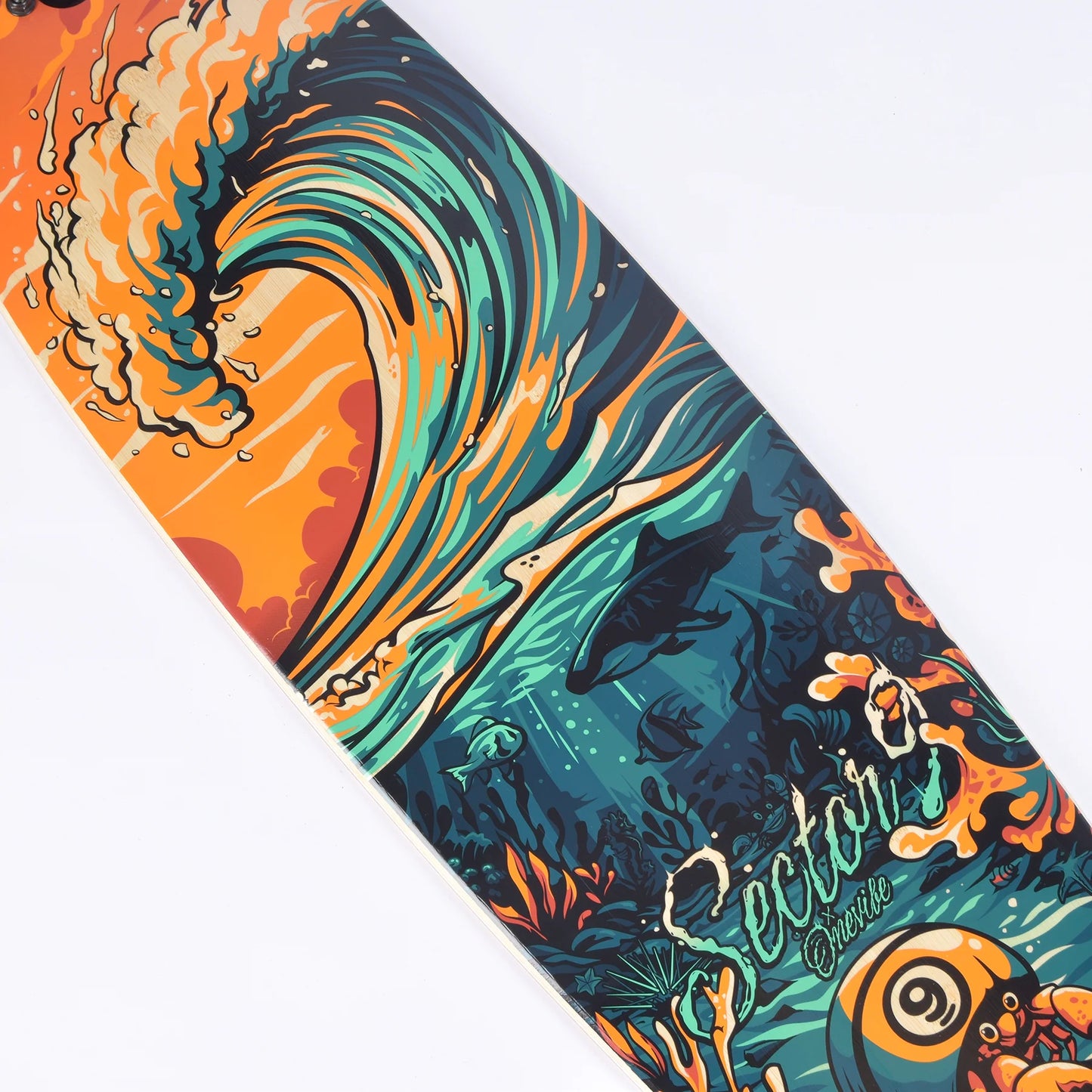 Flipside Fractal Complete Drop Thru Longboard