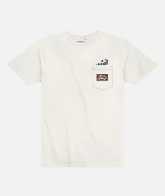 Fresh Catch Pocket Tee - White