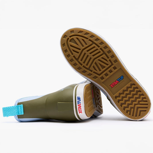 Xtratuf x Guy Harvey Women’s 6 inch Ankle Deck Boot - Sky Blue Marlin