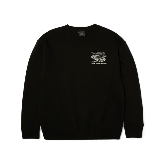 HUF x GReddy Retro Mod Crewneck - Black