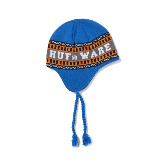 HUF X Bronze Flap Beanie - Blue
