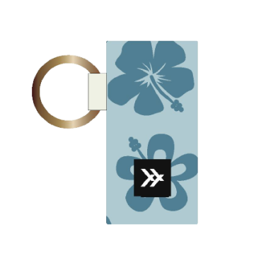 Thread Lip Balm Holder - Hawaiian Floral Blue