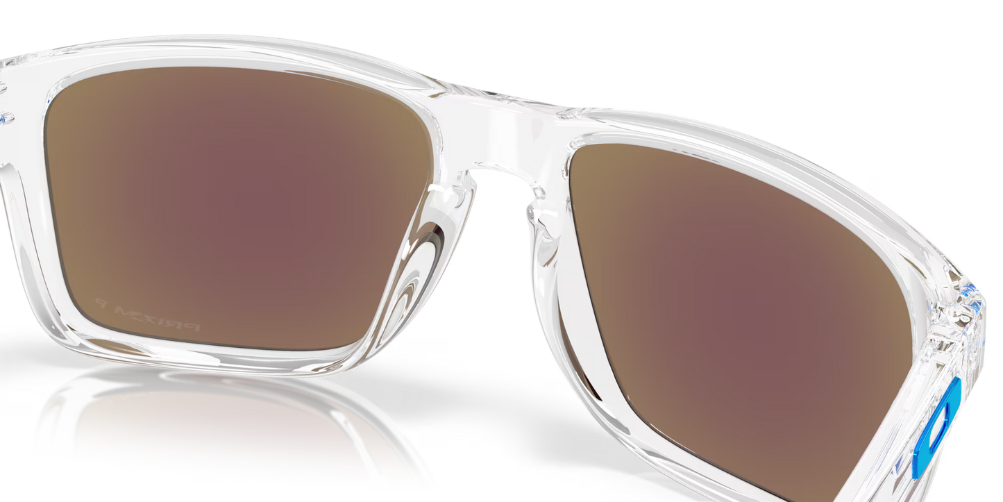 Holbrook XXL Polished Clear w/ Prizm Sapphire Polarized