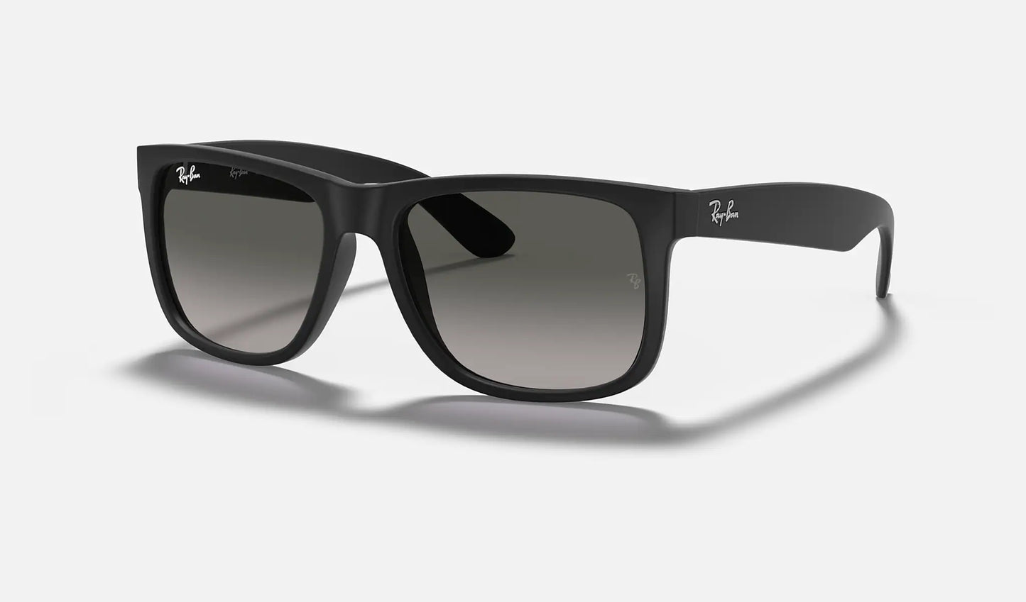 Ray-Ban Justin Rubber Black W/ Light Grey Gradient Grey