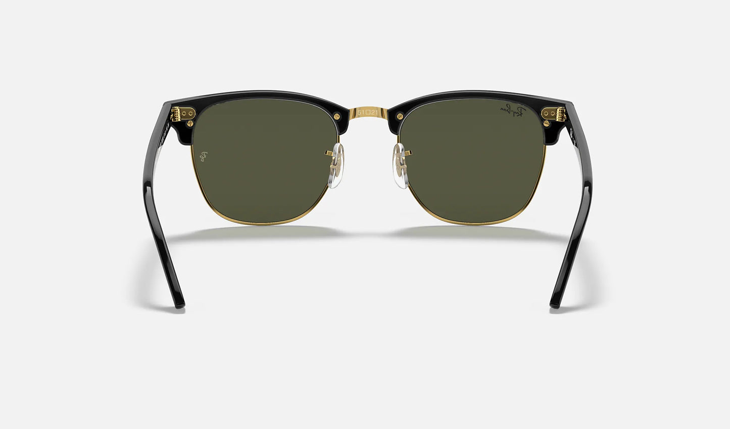 Ray-Ban Clubmaster Black w/ G-15 Green Polar 51