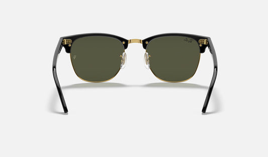 Ray-Ban Clubmaster Black w/ G-15 Green Polar 51