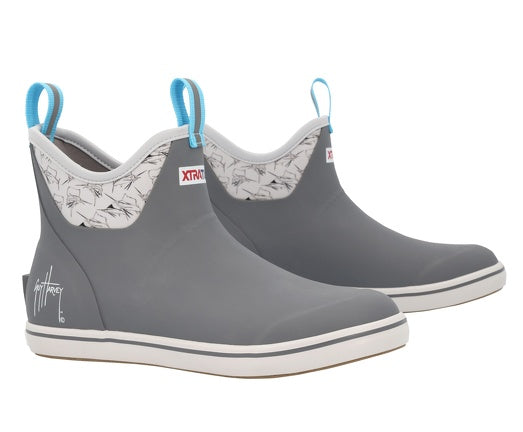 Xtratuf x Guy Harvey Men’s 6 inch Ankle Deck Boot - Sailfish Grey