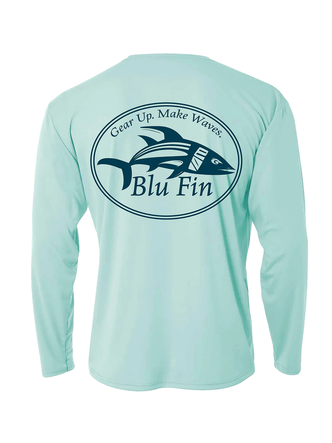 WāvvFront Blu Fin L/S UV Tee - Pastel Mint