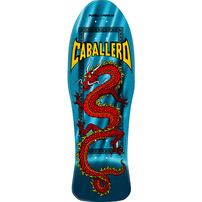 Powell Peralta Caballero Chinese Dragon Deck - Aqua Foil