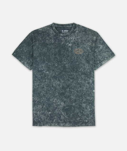 Longview Acid Wash Tee - Blue
