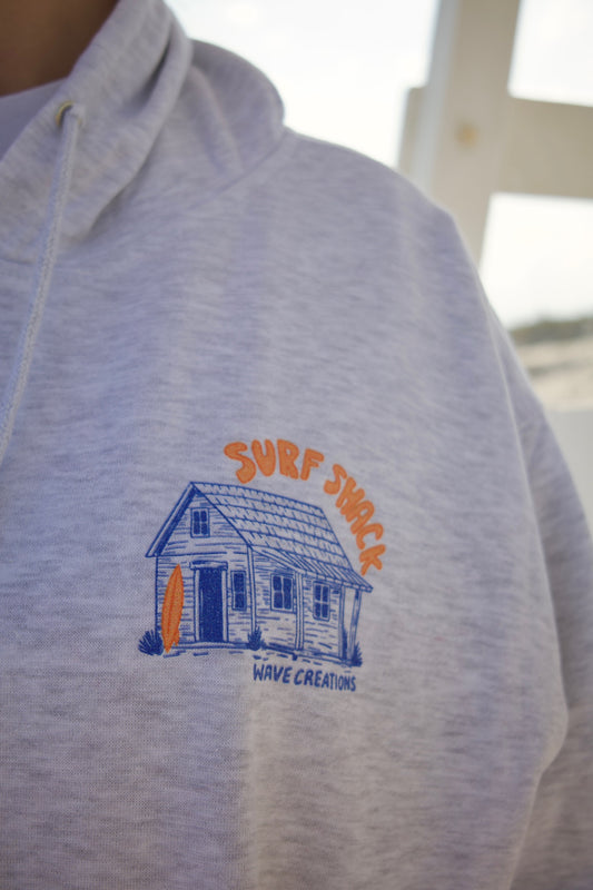 Surf Shack x Wave Creations Hoodie - Marble Grey