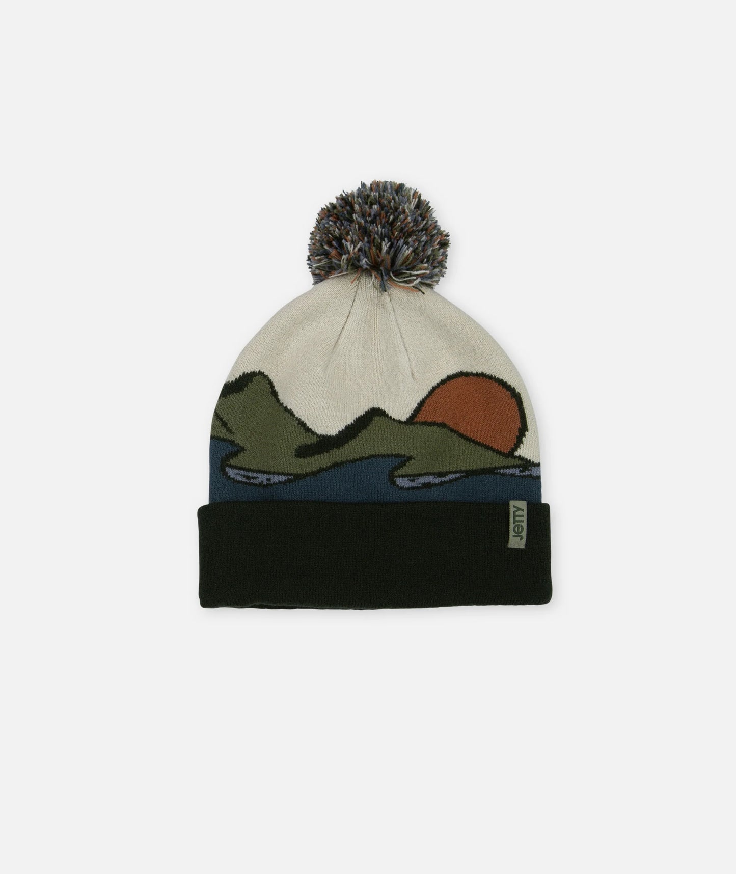 Portsmouth Jaquard Beanie - Olive