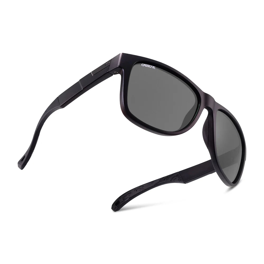 Cassette Optics Legend Pro Sunglasses - Matte Black / Color Boost Polarized Smoke Lens