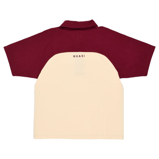 Quasi Leslie Raglan Polo - Maroon