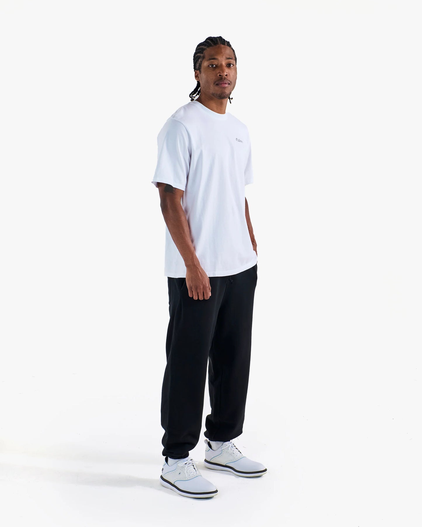 Malbon Baldwin SS Short Sleeve Tee - White