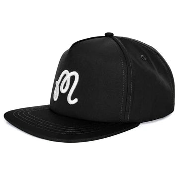 Malbon M Snapback Hat - Black