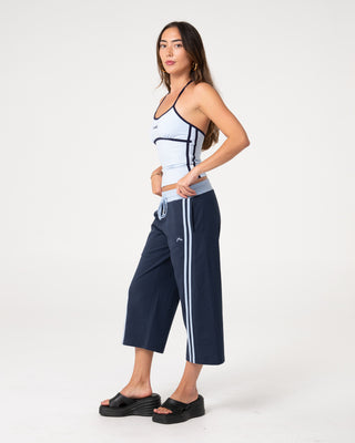 Rusty Maneater Fitted Halter Top - Egret