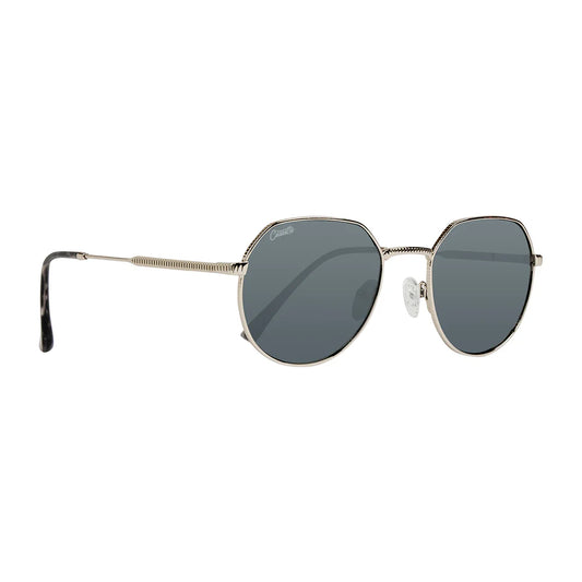 Cassette Optics Melody Sunglasses - Silver / Dark Tort / Smoke Lens
