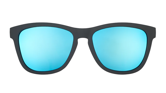 goodr Mick and Keith's Midnight Ramble Sunglasses - Black w/ Blue