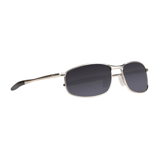 Cassette Optics Mixer Sunglasses - Platinum / Polarized Black Lens