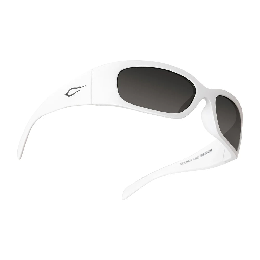 Cassette Optics Napster Sunglasses - White / Smoke Lens
