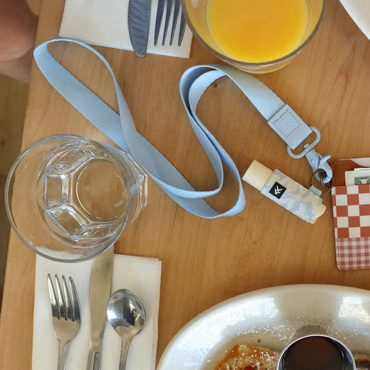Thread Neck Lanyard - Light Blue
