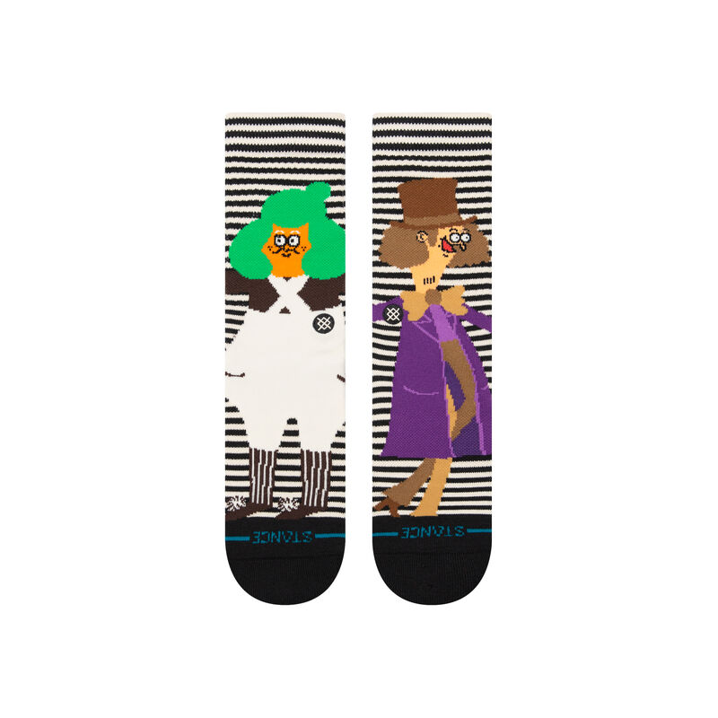 Willy Wonka By Jay Howell Oompa Loompa Sock - Black / White