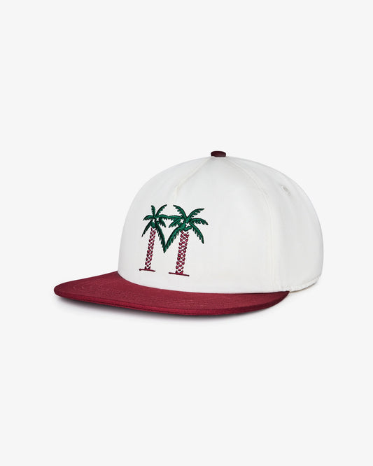 Malbon Palma Drive Snapback Hat - Whisper White