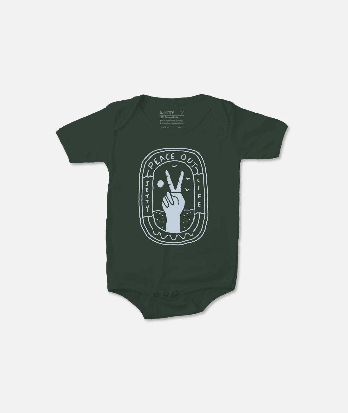 Peace Bodysuit - Forest Green