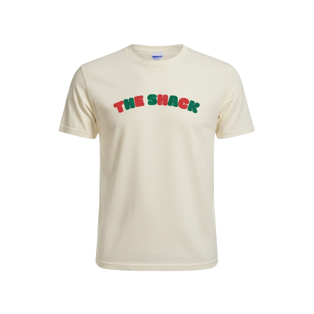 The Shack Holiday Puff Print Tee - Bone