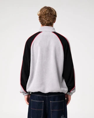 Rusty Pimp My Tides Zip Thru Sherpa Fleece - Stone Grey
