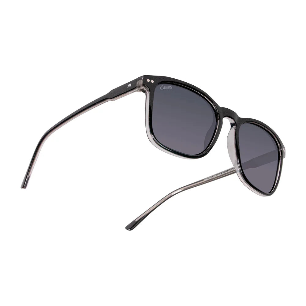 Cassette Optics Playlist Sunglasses - Eclipse Black / Polarized Smoke Lens