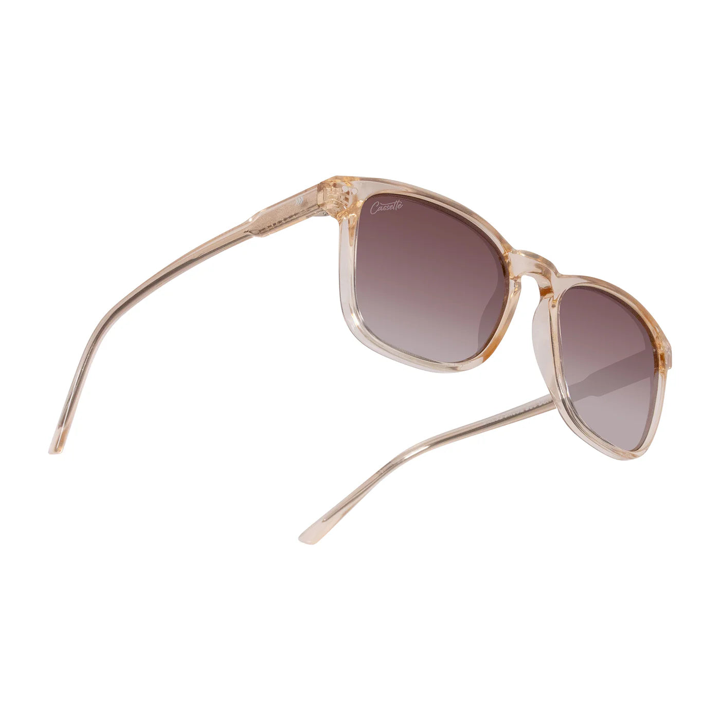 Cassette Optics Playlist Sunglasses - Champagne / Polarized Gradient Tea Lens