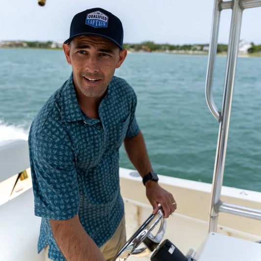 Prop Propeller Polo - Ocean Blue