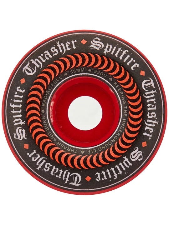 Spitfire F4 Formula Four Thrasher Oath Radial Full 99u 58mm - Red