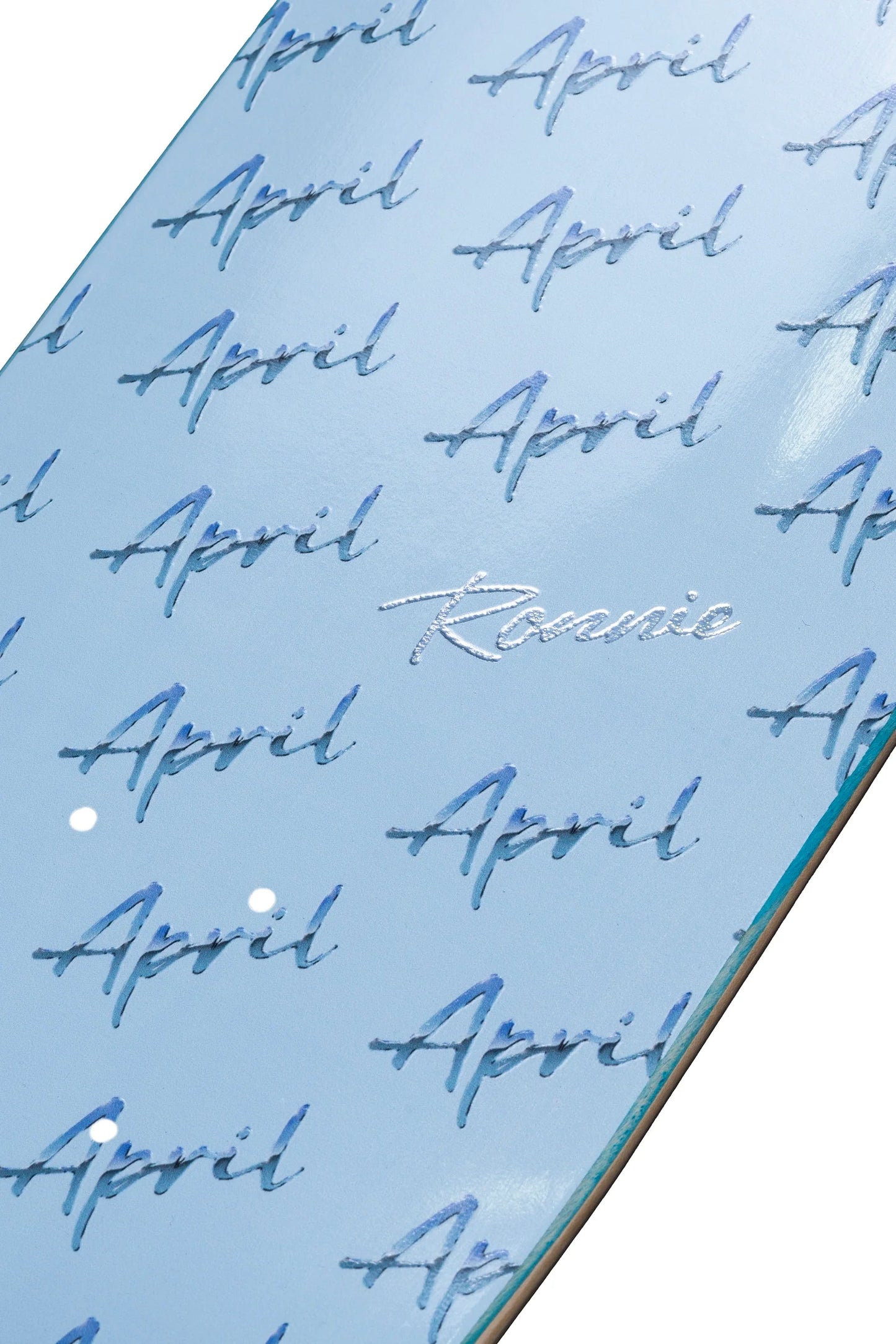 April Skateboards Ronnie Kessner Script Logo Deck 8.5